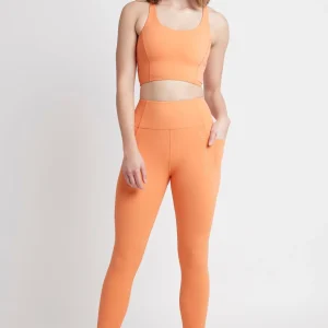 Best Aje ATHLETICA High Rise 7/8 Logo Legging 203 Tangerine Orange-Sand