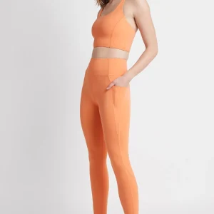 Best Aje ATHLETICA High Rise 7/8 Logo Legging 203 Tangerine Orange-Sand