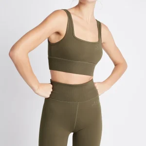 Fashion Aje ATHLETICA High Rise Bike Shorts 018 Khaki