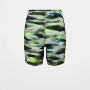 Store Aje ATHLETICA High Rise Bike Shorts 607 Khaki Brushstroke