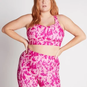 Best Sale Aje ATHLETICA High Rise Bike Shorts 607 Painterly Pink