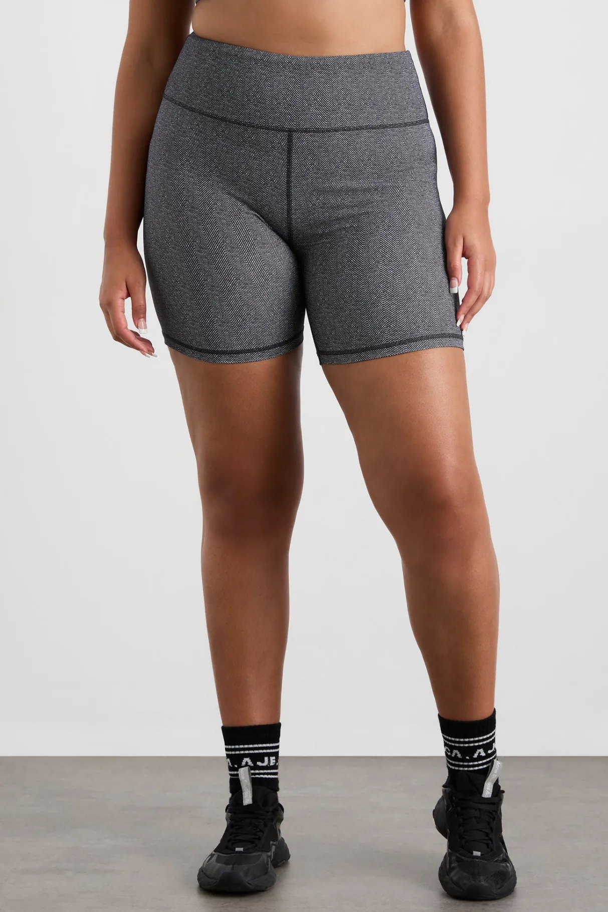 high_rise_bike_shorts__10.webp New Aje ATHLETICA High Rise Bike Shorts 607 Herringbone Print