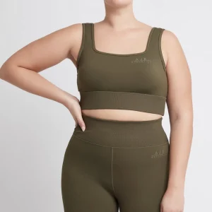 Fashion Aje ATHLETICA High Rise Bike Shorts 018 Khaki