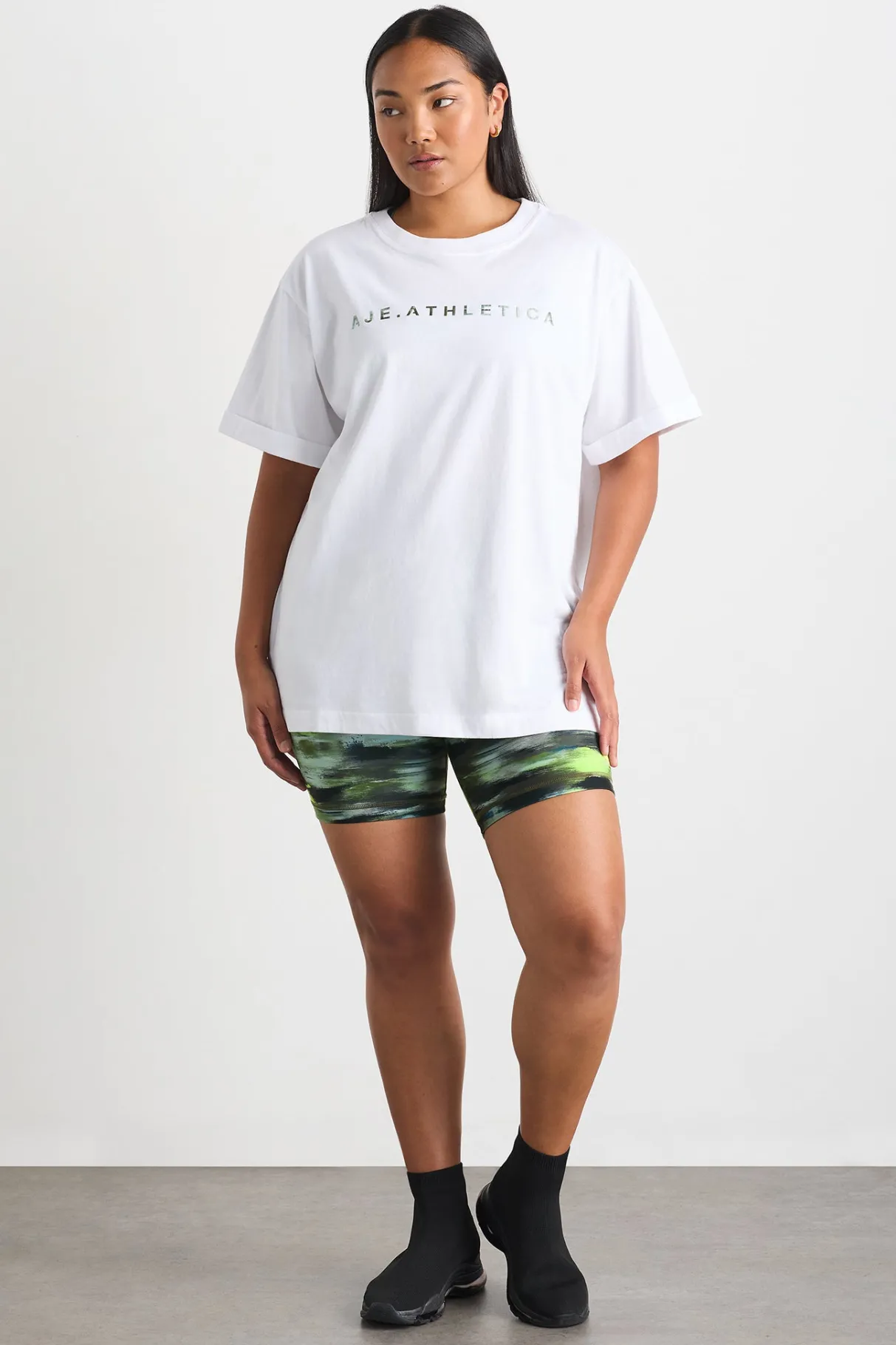 high_rise_bike_shorts__11-3.webp Store Aje ATHLETICA High Rise Bike Shorts 607 Khaki Brushstroke