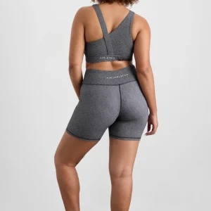 New Aje ATHLETICA High Rise Bike Shorts 607 Herringbone Print