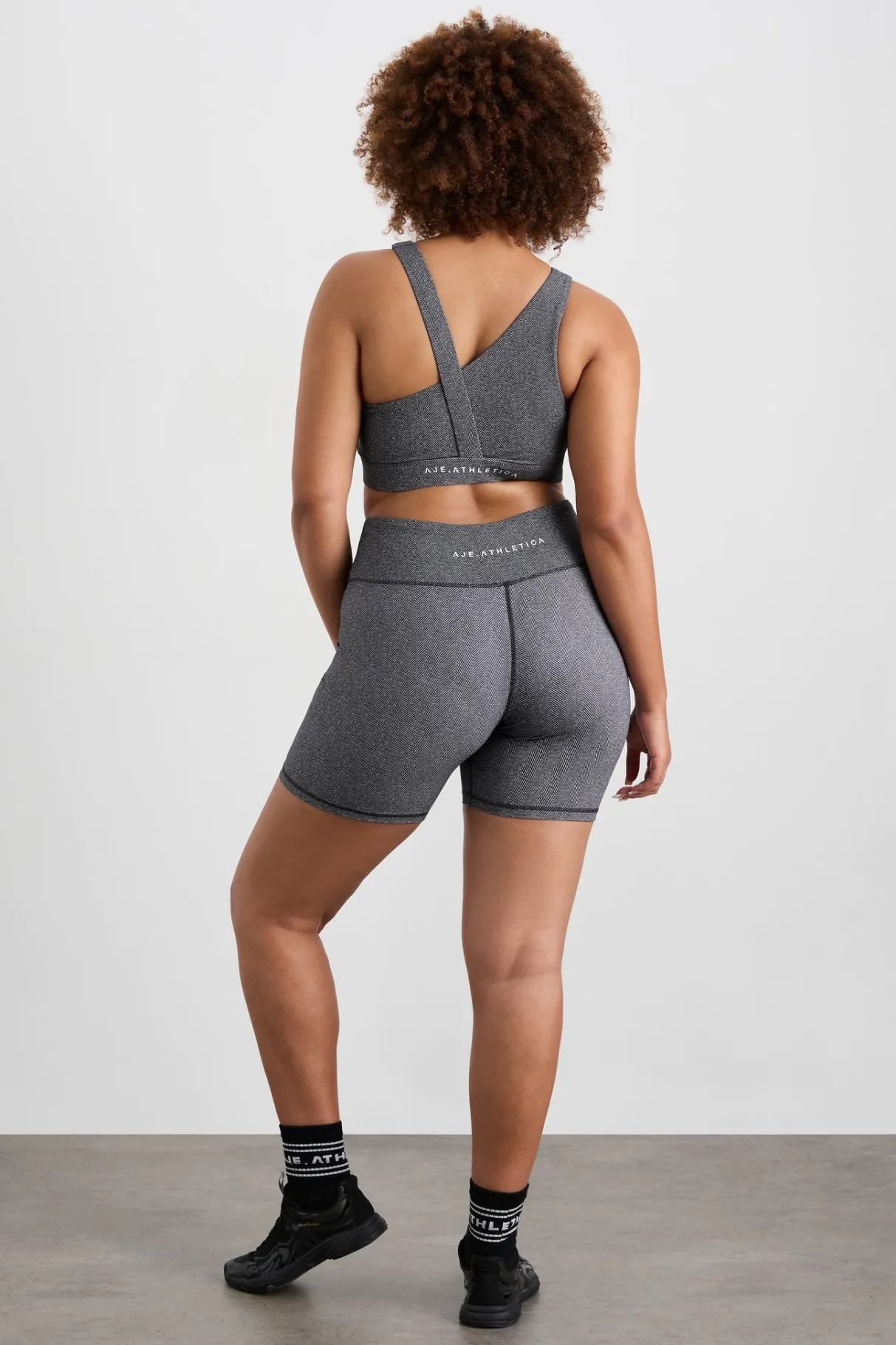 high_rise_bike_shorts__12.webp New Aje ATHLETICA High Rise Bike Shorts 607 Herringbone Print