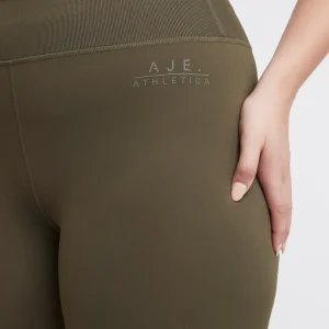 Fashion Aje ATHLETICA High Rise Bike Shorts 018 Khaki