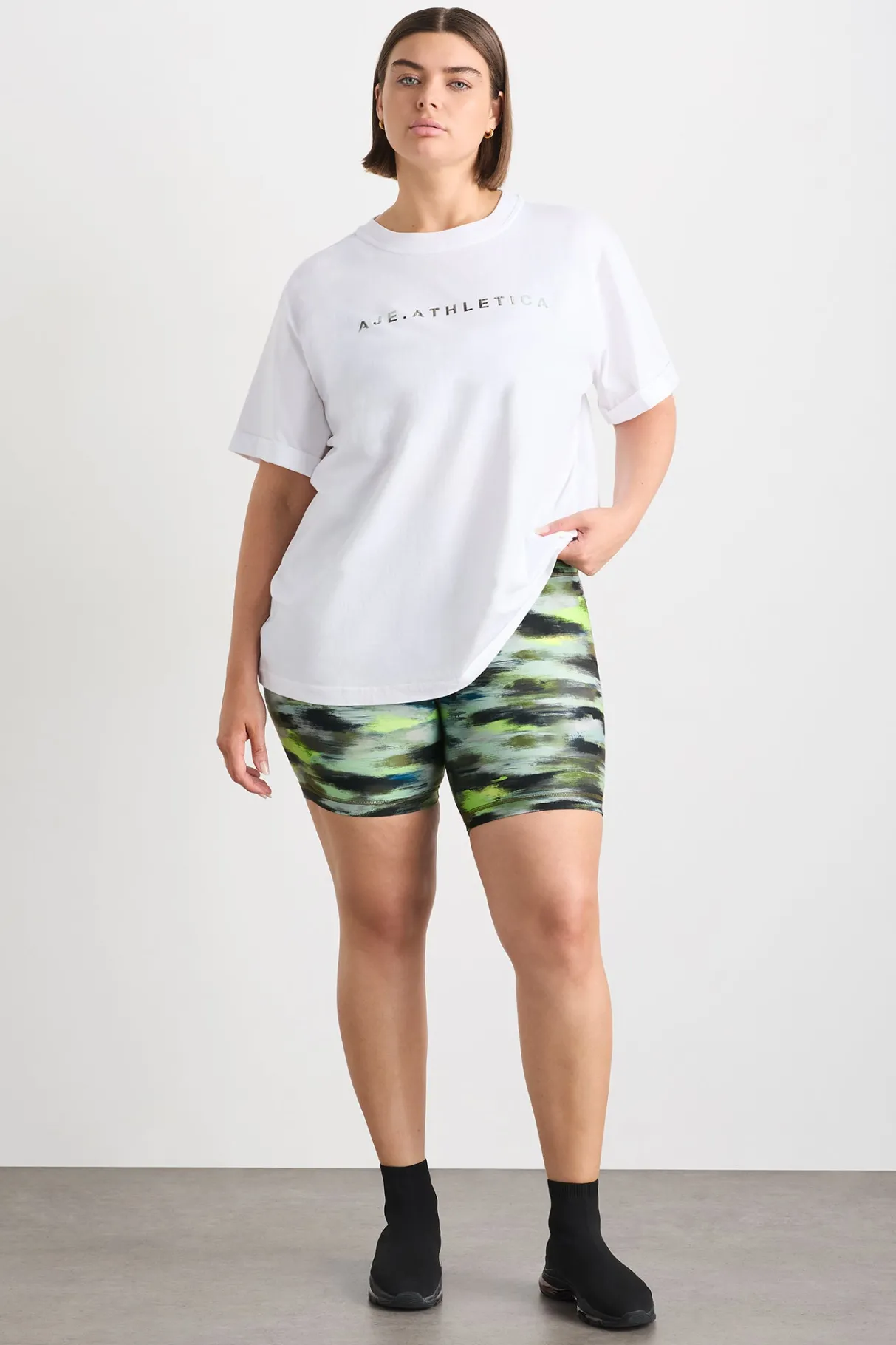 high_rise_bike_shorts__16-2.webp Store Aje ATHLETICA High Rise Bike Shorts 607 Khaki Brushstroke