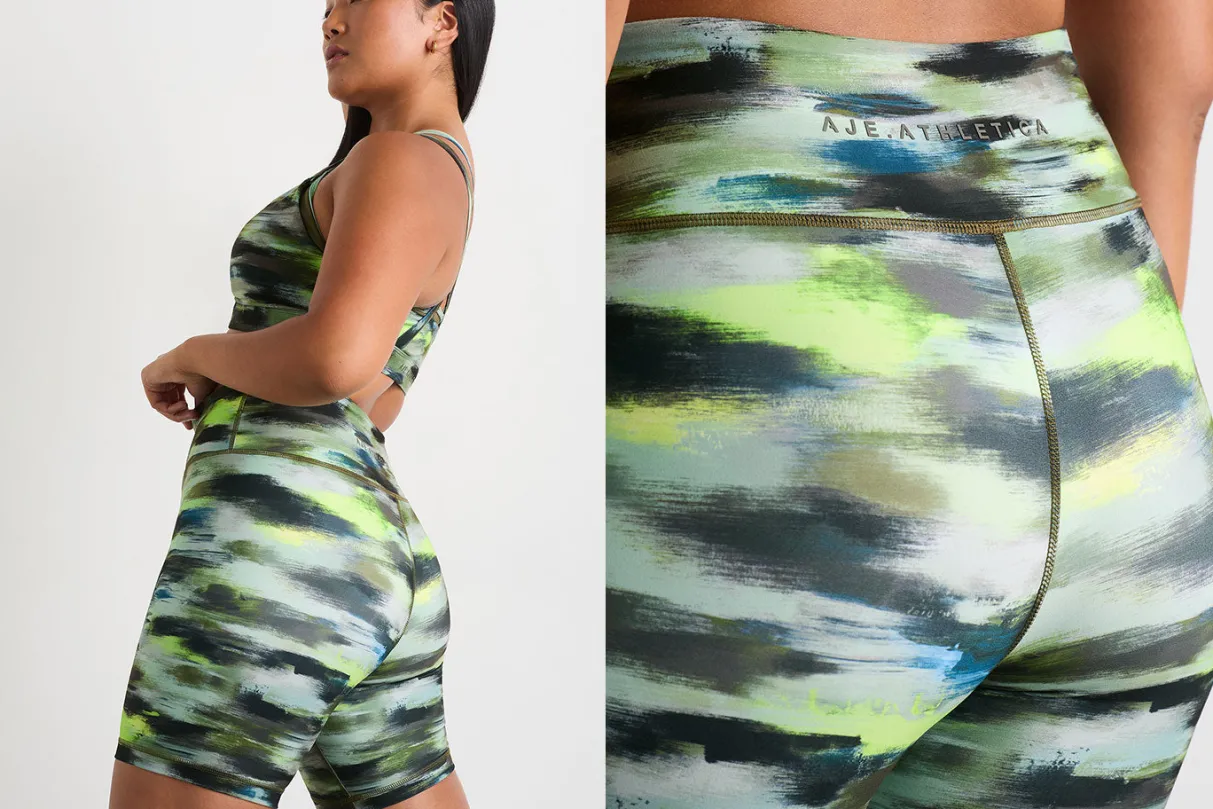 high_rise_bike_shorts__17-1.webp Store Aje ATHLETICA High Rise Bike Shorts 607 Khaki Brushstroke