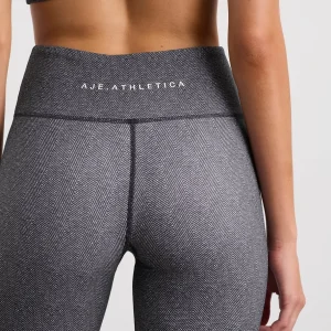 New Aje ATHLETICA High Rise Bike Shorts 607 Herringbone Print