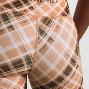 Online Aje ATHLETICA High Rise Bike Shorts 607 Blurred Tan Check