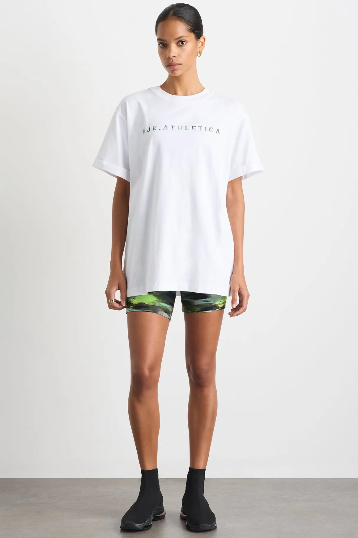 high_rise_bike_shorts__5-3.webp Store Aje ATHLETICA High Rise Bike Shorts 607 Khaki Brushstroke