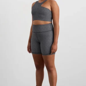 New Aje ATHLETICA High Rise Bike Shorts 607 Herringbone Print