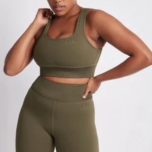 Fashion Aje ATHLETICA High Rise Bike Shorts 018 Khaki