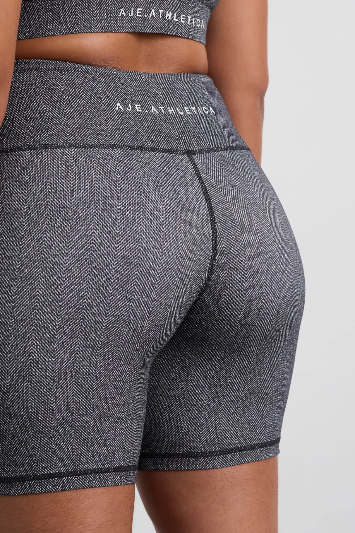 high_rise_bike_shorts__7.webp New Aje ATHLETICA High Rise Bike Shorts 607 Herringbone Print