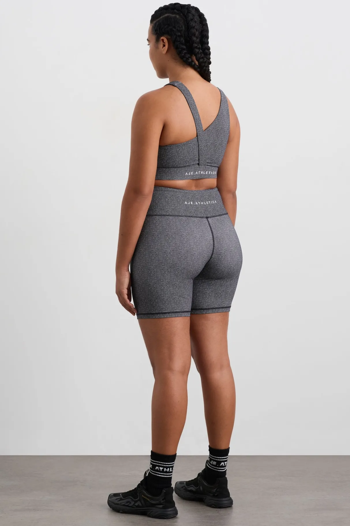 high_rise_bike_shorts__8.webp New Aje ATHLETICA High Rise Bike Shorts 607 Herringbone Print