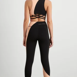 Cheap Aje ATHLETICA High Rise Colour Block 7/8 Legging 226 Black/Beige