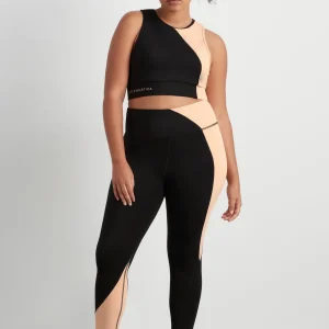 Cheap Aje ATHLETICA High Rise Colour Block 7/8 Legging 226 Black/Beige