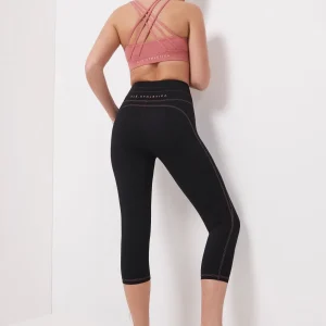Outlet Aje ATHLETICA High Rise Contrast 3/4 Leggings 207 Black/Rose Pink