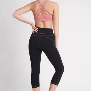 Outlet Aje ATHLETICA High Rise Contrast 3/4 Leggings 207 Black/Rose Pink