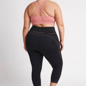 Outlet Aje ATHLETICA High Rise Contrast 3/4 Leggings 207 Black/Rose Pink
