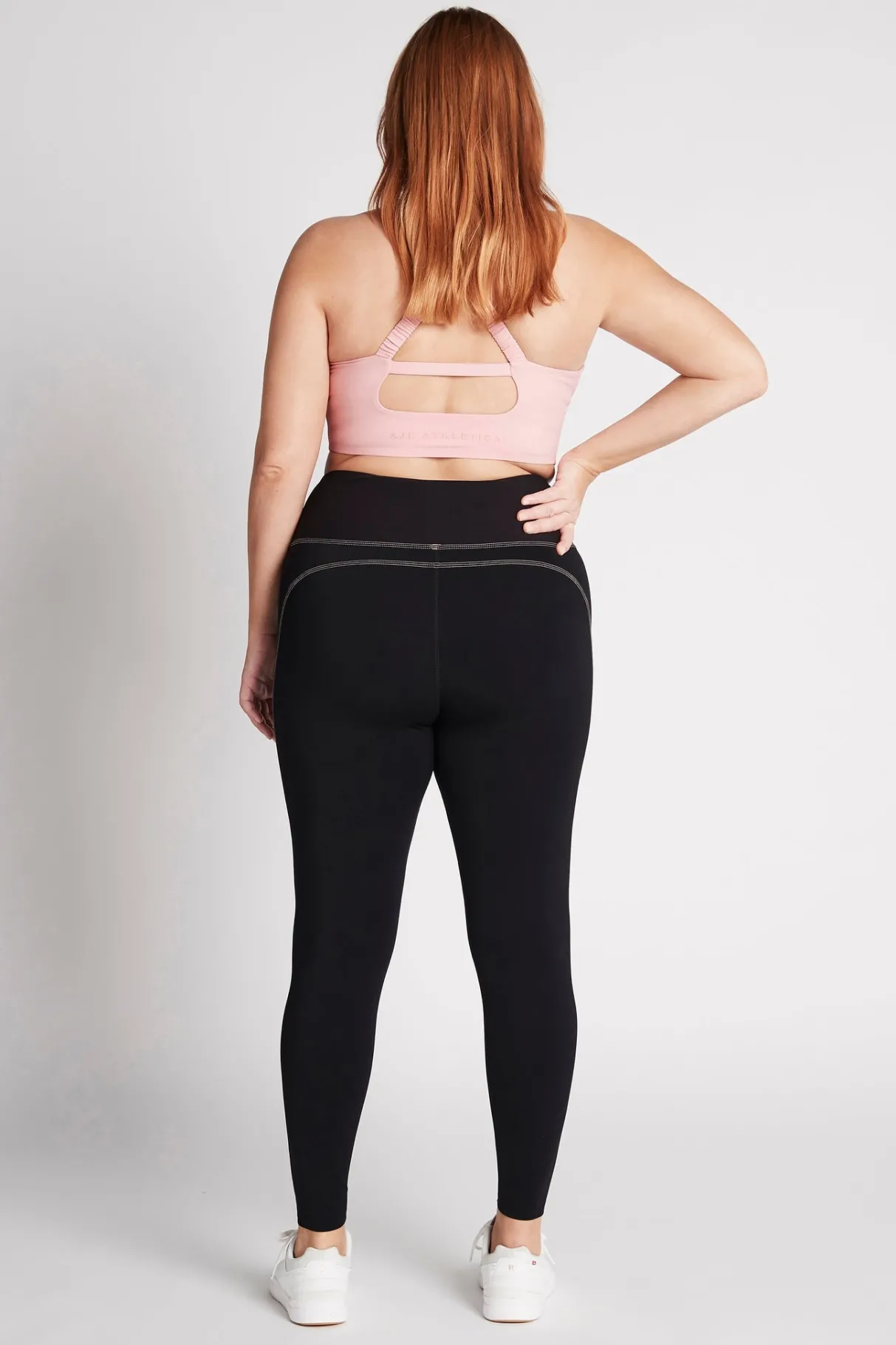 high_rise_contrast_stitch_logo_full_length_legging__11.webp Outlet Aje ATHLETICA High Rise Contrast Stitch Logo Full Length Legging 203 Black/Rose Quartz