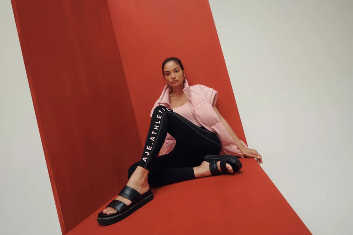 high_rise_contrast_stitch_logo_full_length_legging__12.webp Outlet Aje ATHLETICA High Rise Contrast Stitch Logo Full Length Legging 203 Black/Rose Quartz