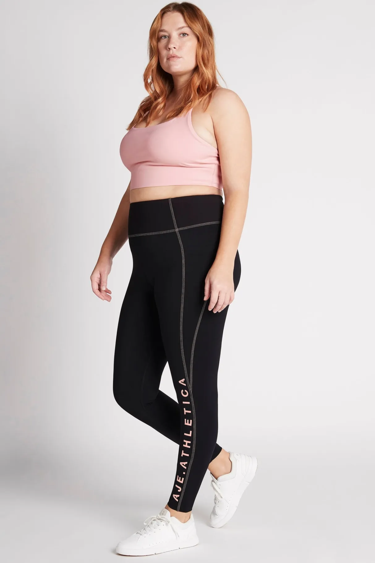 high_rise_contrast_stitch_logo_full_length_legging__9.webp Outlet Aje ATHLETICA High Rise Contrast Stitch Logo Full Length Legging 203 Black/Rose Quartz
