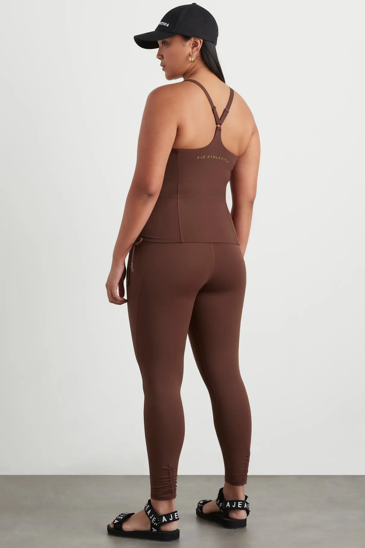 high_rise_drawstring_full_length_legging__11.webp Shop Aje ATHLETICA High Rise Drawstring Full Length Legging 225 Dark Chocolate