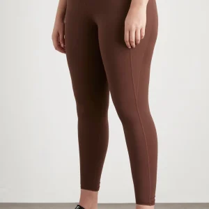 Shop Aje ATHLETICA High Rise Drawstring Full Length Legging 225 Dark Chocolate