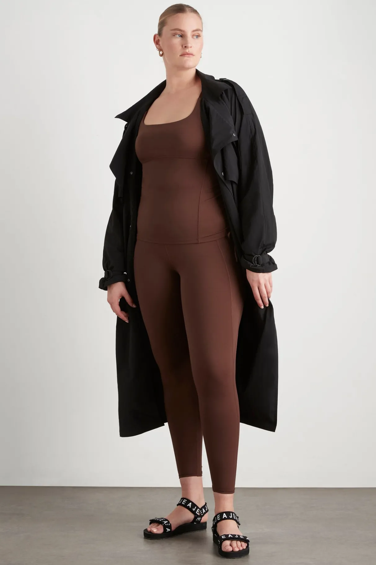 high_rise_drawstring_full_length_legging__17.webp Shop Aje ATHLETICA High Rise Drawstring Full Length Legging 225 Dark Chocolate