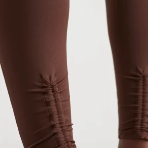 Shop Aje ATHLETICA High Rise Drawstring Full Length Legging 225 Dark Chocolate