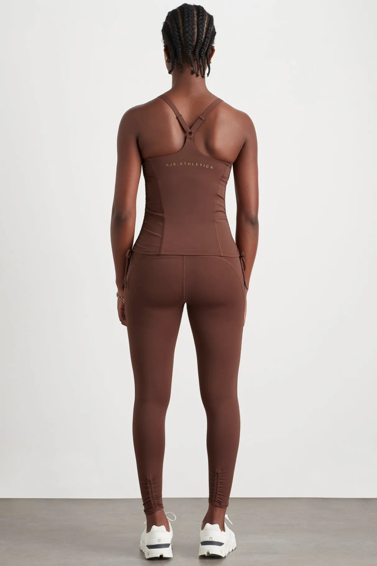 high_rise_drawstring_full_length_legging__5.webp Shop Aje ATHLETICA High Rise Drawstring Full Length Legging 225 Dark Chocolate