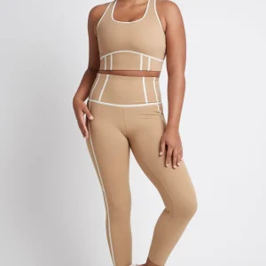 Cheap Aje ATHLETICA High Rise Full Length Bonded Seam Legging 209 Beige/Light Ivory