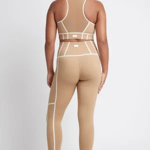 Cheap Aje ATHLETICA High Rise Full Length Bonded Seam Legging 209 Beige/Light Ivory