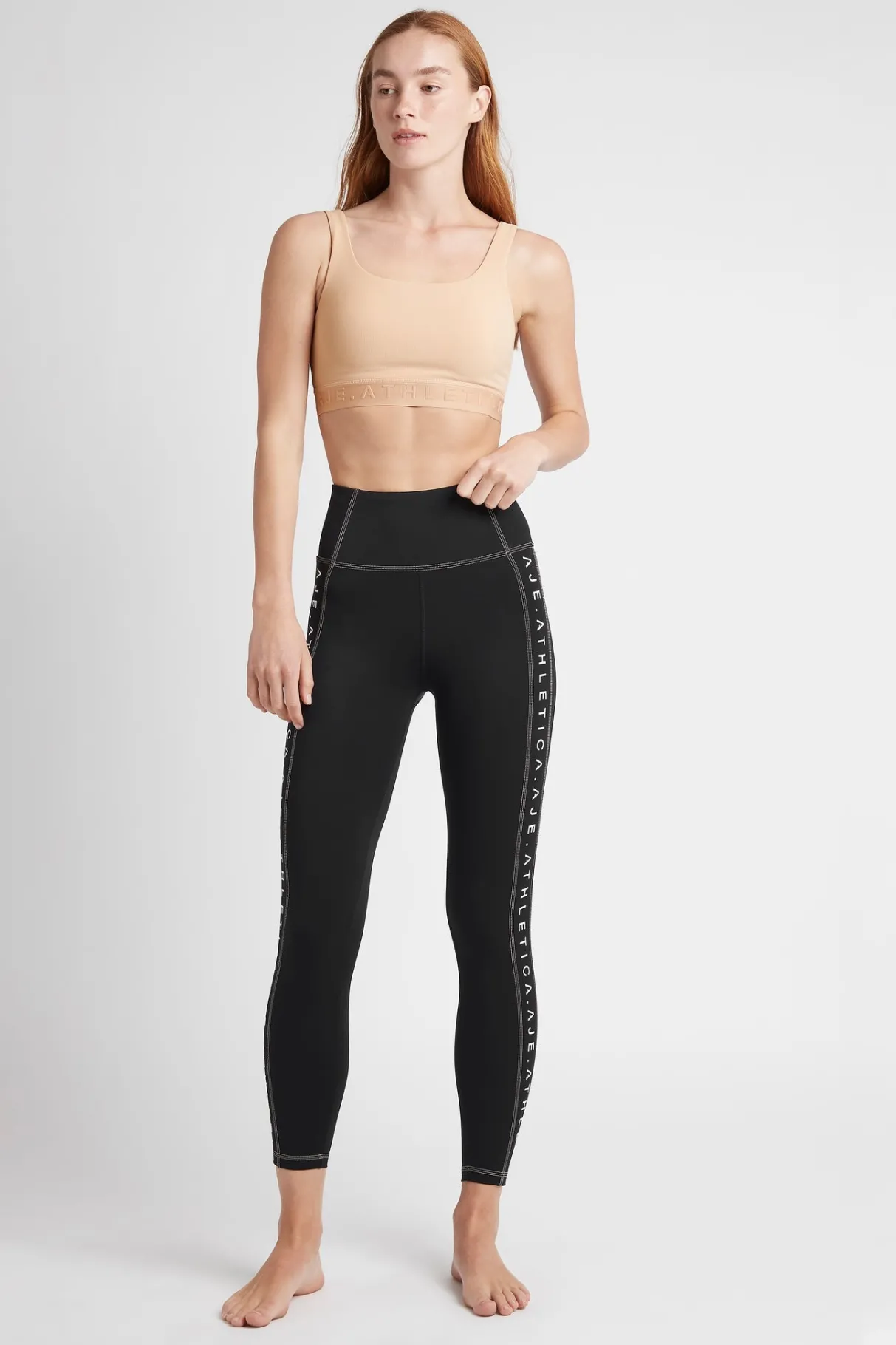high_rise_full_length_legging__0-4.webp Shop Aje ATHLETICA High Rise Full Length Legging 203 Black/Sunset Pink