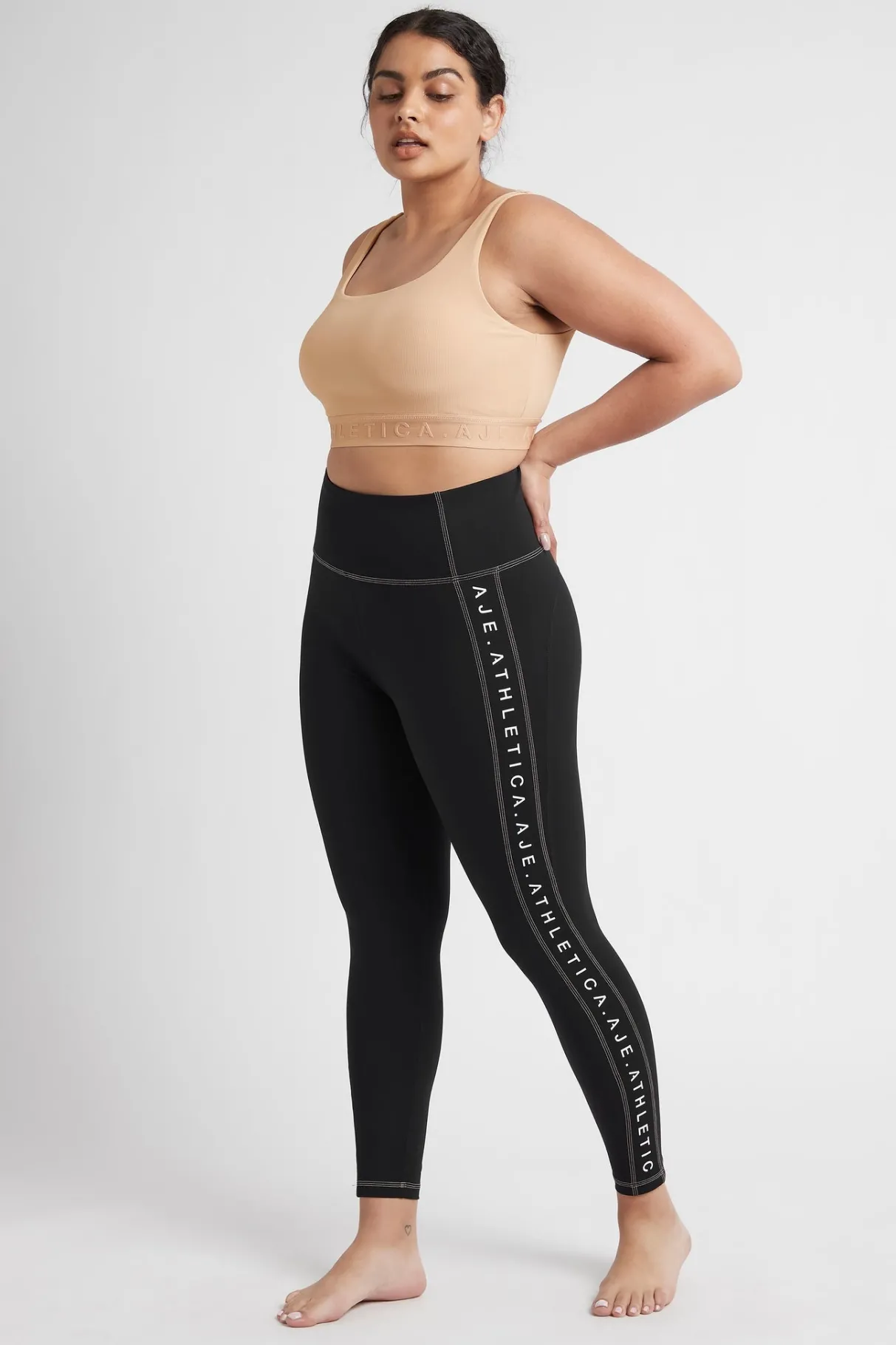 high_rise_full_length_legging__10-2.webp Shop Aje ATHLETICA High Rise Full Length Legging 203 Black/Sunset Pink
