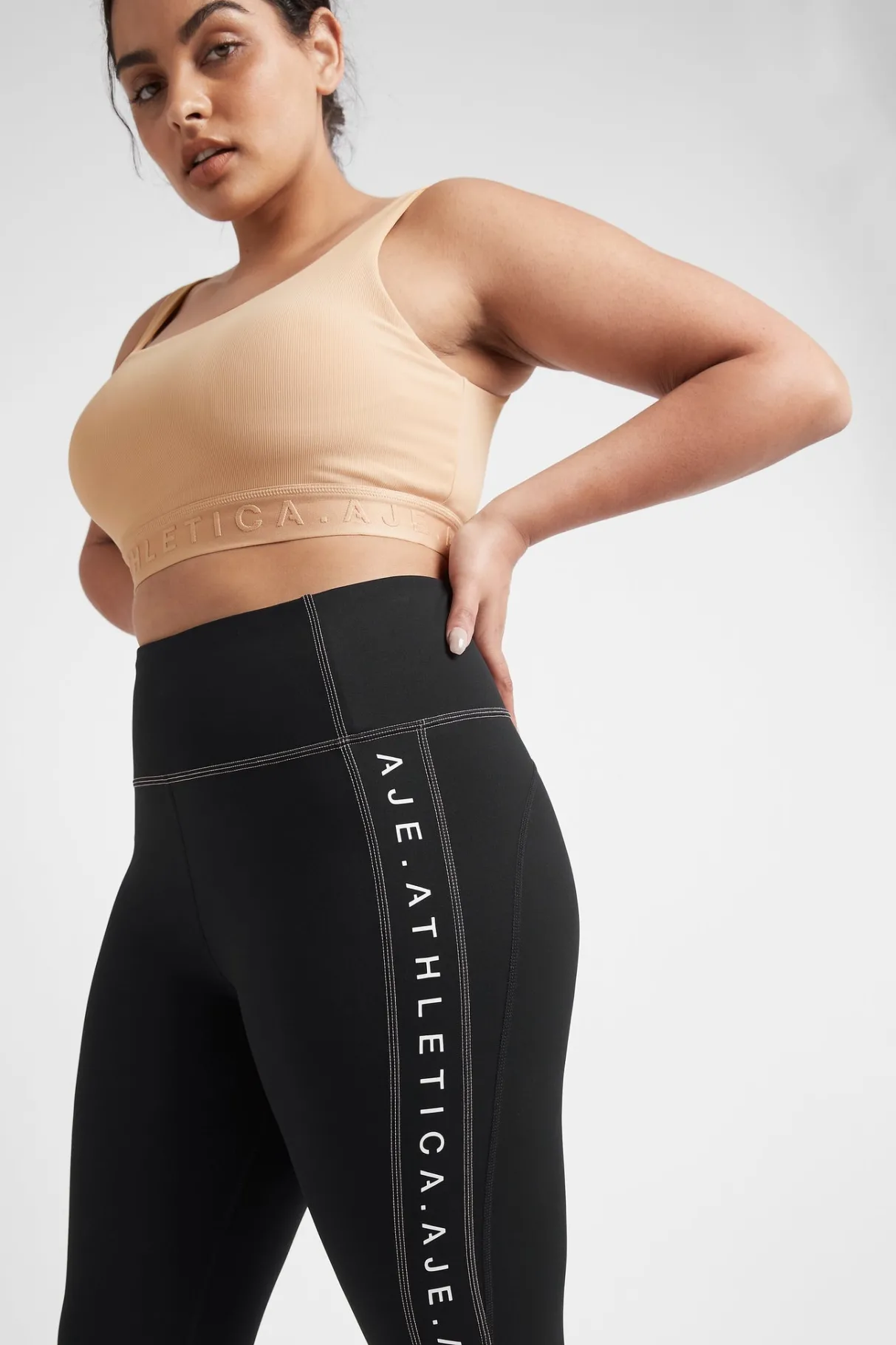 high_rise_full_length_legging__11-1.webp Shop Aje ATHLETICA High Rise Full Length Legging 203 Black/Sunset Pink