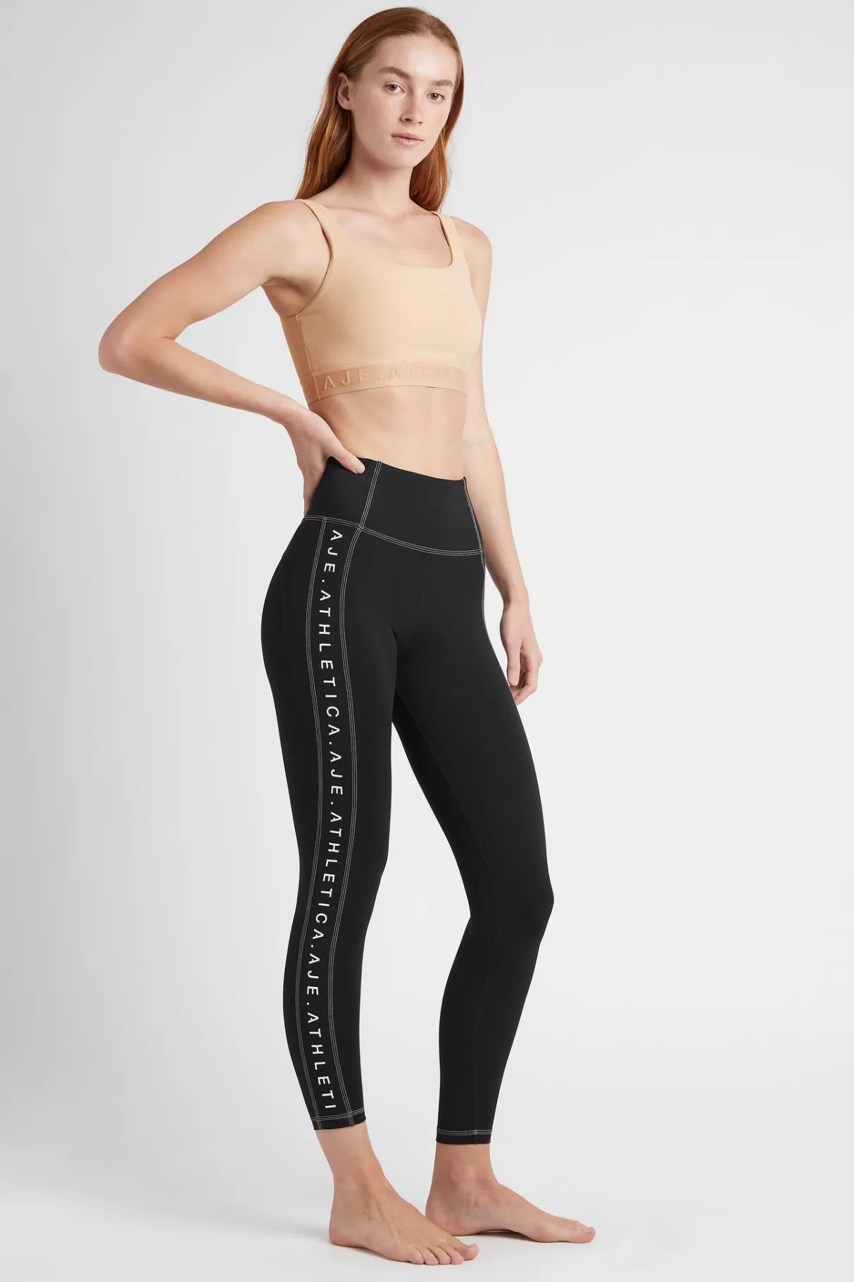 high_rise_full_length_legging__2-4.webp Shop Aje ATHLETICA High Rise Full Length Legging 203 Black/Sunset Pink
