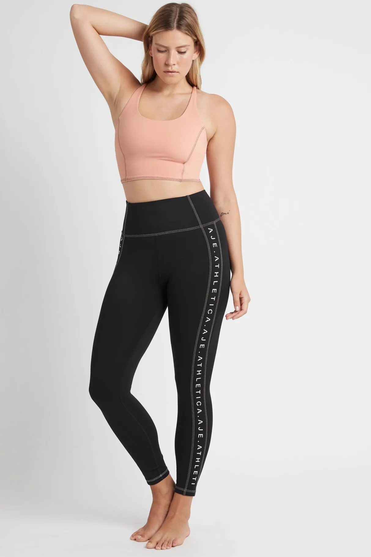 high_rise_full_length_legging__7-3.webp Shop Aje ATHLETICA High Rise Full Length Legging 203 Black/Sunset Pink