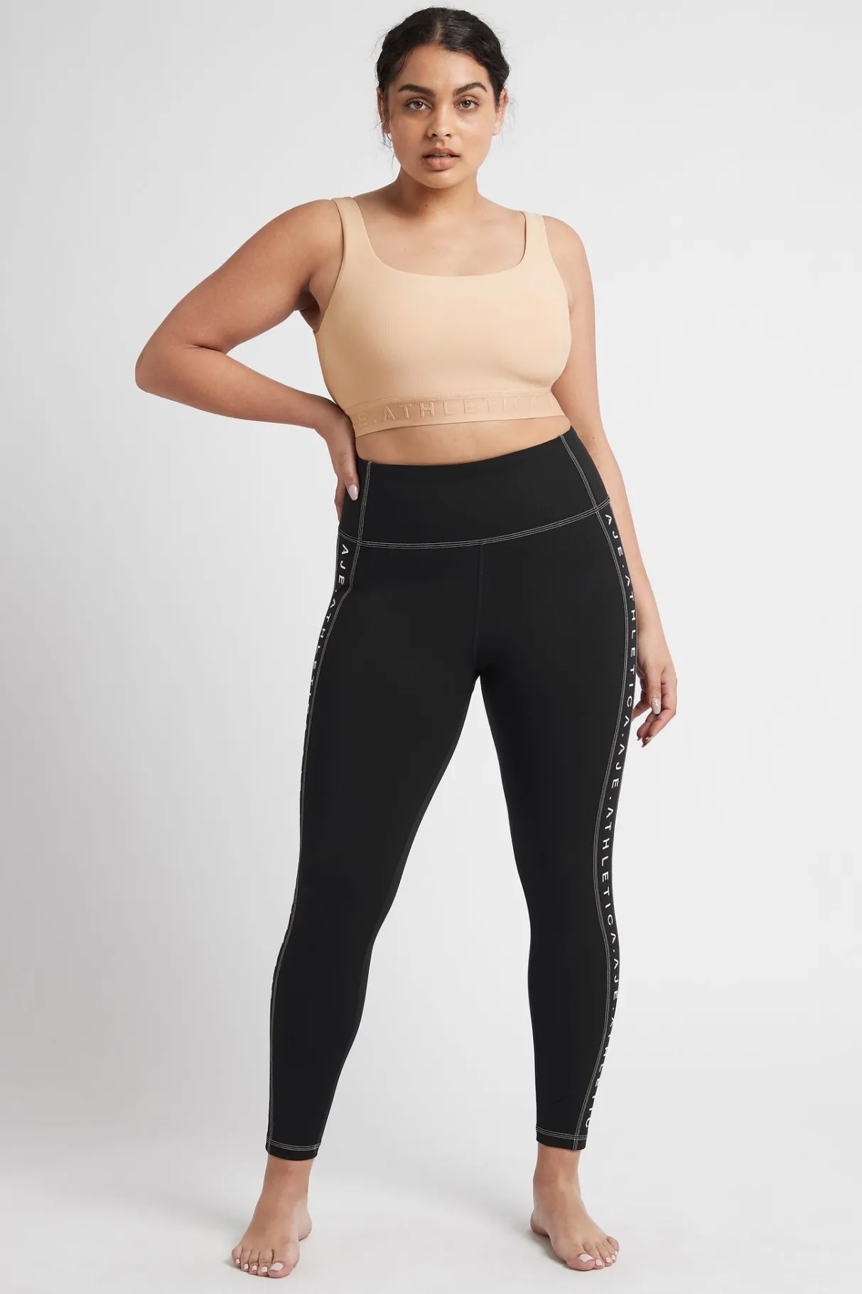 high_rise_full_length_legging__9-2.webp Shop Aje ATHLETICA High Rise Full Length Legging 203 Black/Sunset Pink