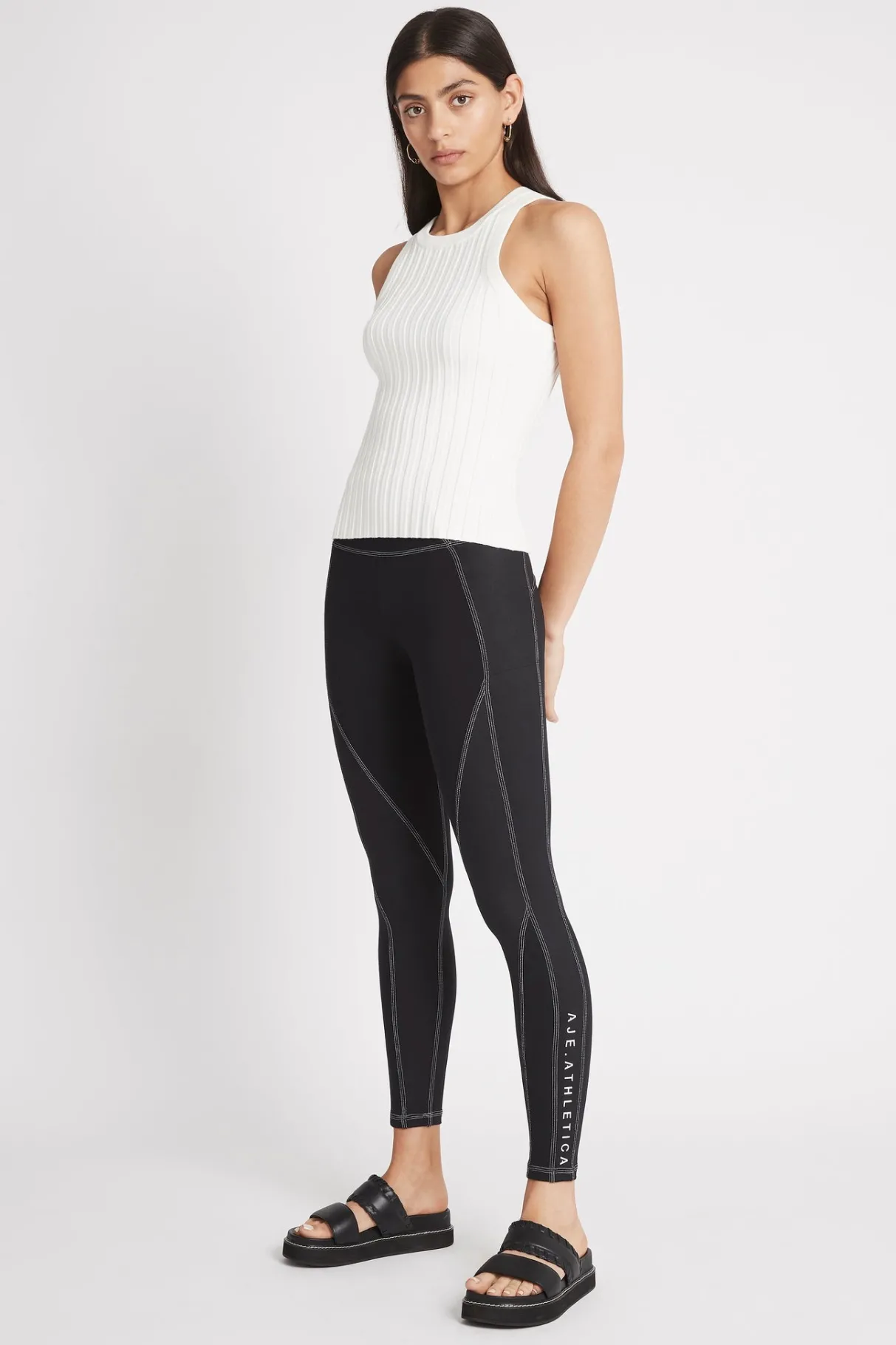 high_rise_full_length_panelled_legging__0.webp Outlet Aje ATHLETICA High Rise Full Length Panelled Legging 020 Black/White