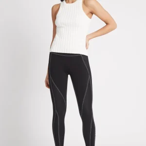 Outlet Aje ATHLETICA High Rise Full Length Panelled Legging 020 Black/White
