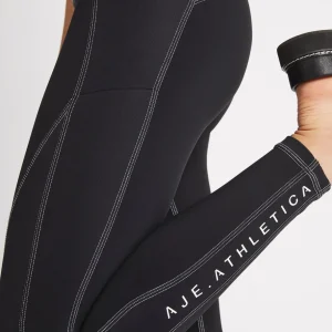 Outlet Aje ATHLETICA High Rise Full Length Panelled Legging 020 Black/White