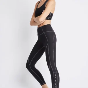 Outlet Aje ATHLETICA High Rise Full Length Panelled Legging 020 Black/White