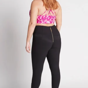 Outlet Aje ATHLETICA High Rise Full Length Zip Rib Legging 216 Black/Gold