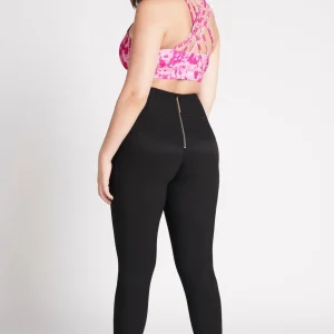 Outlet Aje ATHLETICA High Rise Full Length Zip Rib Legging 216 Black/Gold