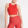 Online Aje ATHLETICA High Rise Logo Shorts 607 Garnet Red/Rose Quartz