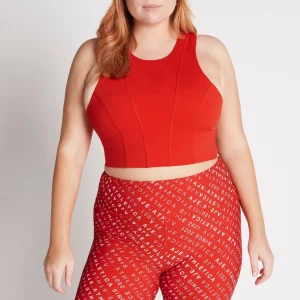Online Aje ATHLETICA High Rise Logo Shorts 607 Garnet Red/Rose Quartz