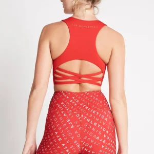 Online Aje ATHLETICA High Rise Logo Shorts 607 Garnet Red/Rose Quartz